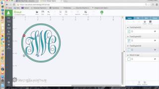 How to Make a Monogram with Cricut Explore [upl. by Rebecca576]