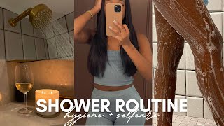 MY NIGHT TIME SELF CARE SHOWER ROUTINE  UNWIND WITH ME  FEMININE HYGIENE  SHOWER ESSENTIALS [upl. by Segal529]