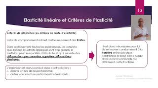 Elasticité et Critères de Plasticité [upl. by Verney]