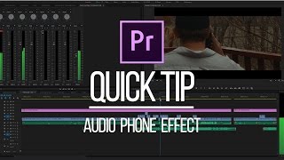 Premiere Pro Quick Tip Phone Voice Effect [upl. by Ayaet61]