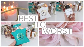 18 Niche Perfumes RATED Best to Worst [upl. by Anaihs974]