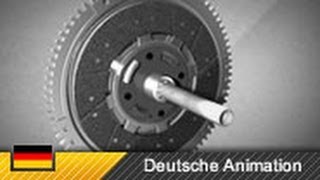 Funktion und Aufbau einer Kupplung  EinscheibenTrockenkupplung Animation [upl. by Esinert]