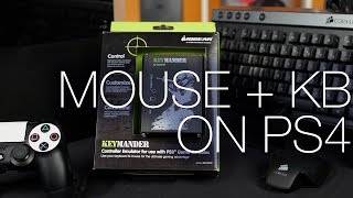 IOGear Keymander  Using a Mouse and Keyboard on a PS4 ft Setup Guide [upl. by Eelyak]