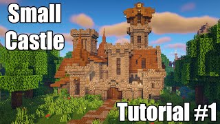 Minecraft Little Castle Tutorial Part 1 [upl. by Krystalle]