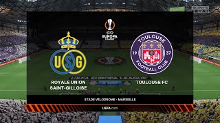 Royale Union SaintGilloise vs Toulouse 21092023 UEFA Europa League FIFA 23 [upl. by Carleton59]