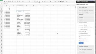 Using XLminer Analysis Toolpac in Google Sheets [upl. by Forest]