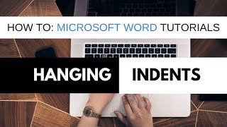 How to Hanging Indent in MS Word [upl. by Huoh]