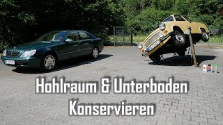 Hohlraumkonservierung  Unterbodenschutz selbst durchführen  Fluid Film  Seilfett [upl. by Kahaleel894]