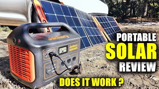 PORTABLE SOLAR POWER SYSTEM Review  Does It Work  JACKERY EXPLORER 1000 Dual Panel System [upl. by Rouvin]