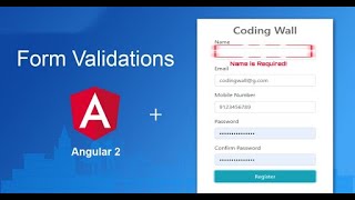 Angular form validation  Template Driven Forms with Error Message [upl. by Michell364]