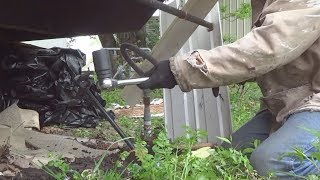 INSTALL MOBILE HOME EARTH ANCHORS BY HAND [upl. by Shalna147]