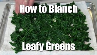 How To Blanch Leafy Greens [upl. by Aillij]