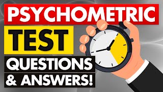 25 PSYCHOMETRIC TEST PRACTICE QUESTIONS amp ANSWERS Pass your TEST with 100 [upl. by Gnel]