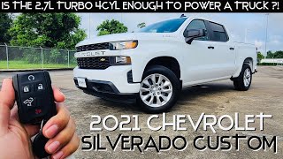 2021 CHEVROLET SILVERADO CUSTOM TURBOCHARGED 4CYL FULL REVIEW [upl. by Cook562]