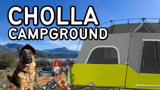 Camping at Cholla Campground  Roosevelt Lake [upl. by Araz]