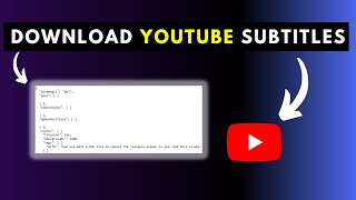 How to Download YouTube Subtitles as Google Play JSON File and Convert to SRT Subtitle File [upl. by Najram58]