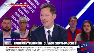 FrançoisXavier Bellamy dans le grand oral des européennes sur BFMTV [upl. by Lilaj]