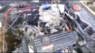 Modified Proton Iswara 4G13 1 3L Engine with Supercharger and AMR500 Carburator boost at 0 5 bar [upl. by Atirahs996]