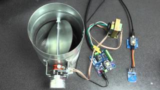 Thermostat Controlled Duct Damper with Particle Photon [upl. by Ylrahc]