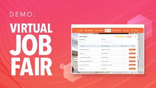 Host a Successful Virtual Job Fair  Check Out this vFairs Demo [upl. by Crofoot]