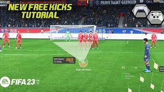 FIFA 23 NEW FREE KICKS TUTORIAL  HOW TO SCORE GOALS USING THE NEW FREE KICKS SYSTEM [upl. by Macleod622]