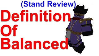 YBA Star Platinum Towing The Line of Balanced and OP Stand Review [upl. by Auhesoj]