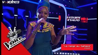 Tankya « La neige au Sahara » de Anggun I Les Epreuves Ultimes The Voice Afrique 2018 [upl. by Shing]