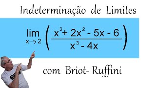 GRINGS  INDETERMINAÇÃO DE LIMITES COM BRIOT RUFFINI [upl. by Nita]