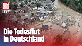 🔴12 HochwasserKatastrophe in Deutschland 45 Tote in NRW und RheinlandPfalz  BILD Live [upl. by Hayse]