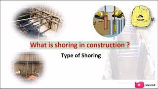 What Is Shoring In Construction  Type of Shoring [upl. by Aicemak762]