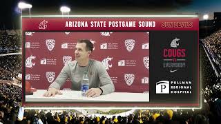 WSU Football Jake Dickert Arizona State Postgame 102823 [upl. by Hannon354]