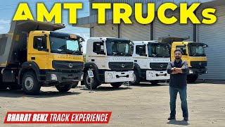 New Bharat Benz AMT Truck  Track Experience  Bharat Benz AMT Truck 2024  Hani Musthafa [upl. by Ansev]