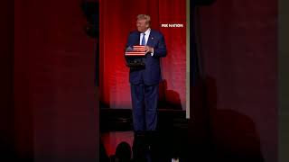 Trump receives big welcome at 2024 Fox Nation PatriotAwards to receive Patriot of the Year award [upl. by Atiruam]