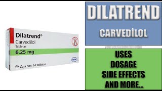 DILATREND Carvedilol  Uses Dosage Side Effects and more health viral sideeffects [upl. by Hairem304]