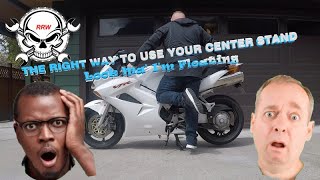 How to Use Your Motorcycle Center Stand [upl. by Eustasius494]