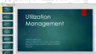 Utilization Management [upl. by Horatius]