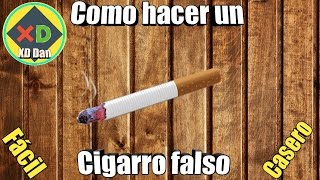 Como hacer un cigarro falso [upl. by Kenji]