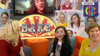 Bake Off Winner Candice suprises Junior winner Nikki  CBBC [upl. by Merriman]