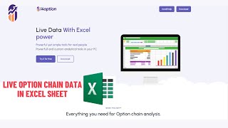 NSE Live Option chain live data in excel II Nifty amp Bank nifty [upl. by Goldshlag830]