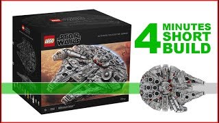 LEGO Millennium Falcon 75192 SHORT BUILD Star Wars  4 Minutes Fast Build  Exclusive For Collectors [upl. by Kesley]