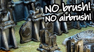 The ultimate cheat technique to paint terrain and ruins FAST [upl. by Cathleen]