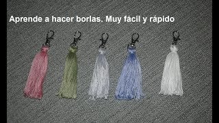 Como hacer borlas muy fáciles y rápidas [upl. by Christie]