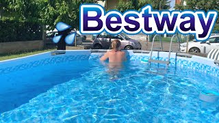 La mia NUOVA PISCINA BESTWAY PowerSteel 💦 Montiamola [upl. by Maudie]