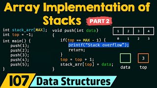 Array Implementation of Stacks Part 2 [upl. by Anin]