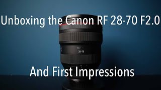 Unboxing the Canon RF 28 70 F2 0 [upl. by Ffirahs]