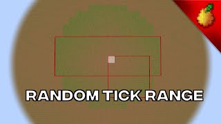 Minecraft Random Tick Range Explained [upl. by Jinny]