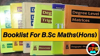 Booklist for BSc Maths Hons 1st Year Study Point Subodh [upl. by Gitel]