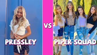 Pressley Hosbach Vs Pipers Squad Girl TikTok Dance Battle [upl. by Sezen]