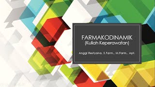 Farmakologi Keperawatan Farmakodinamika Obat [upl. by Grosberg]