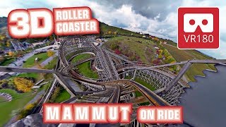 VR Roller Coaster VR 180 3D Experience  Mammut VR180 onride POV  Tripsdrill Achterbahn  Oculus [upl. by Godliman]